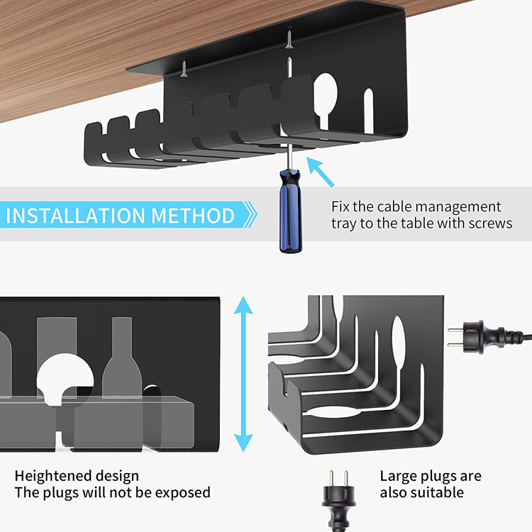 Under Table Cable Management Tray - Buy under table cable management tray, cable tray, under table cable tray Product on Surealong