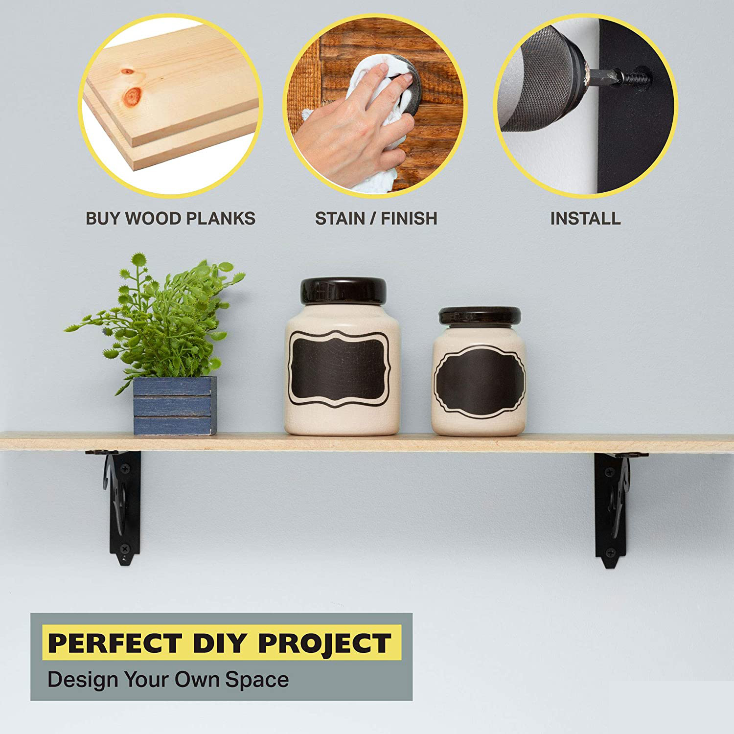 Heavy Duty Decorative Black Steel Corner Shelf  Brackets - Buy decorative steel shelf brackets, decorative cast iron corner brackets, decorative shelf hardware Product on Surealong