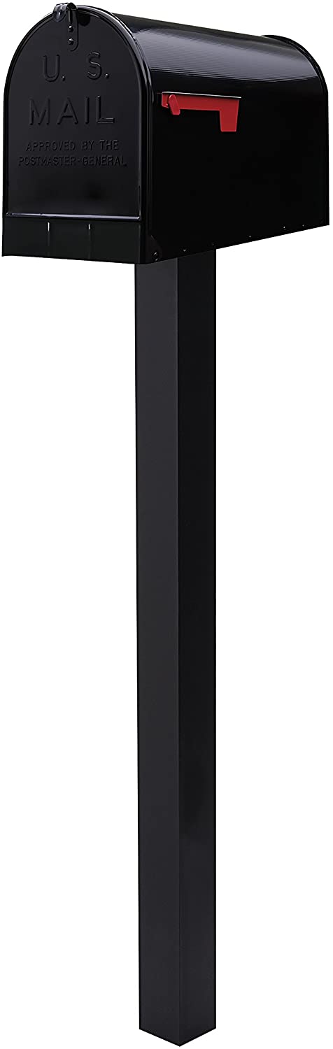 Our custom metal mailbox post features multiple mounting methods to meet your different needs