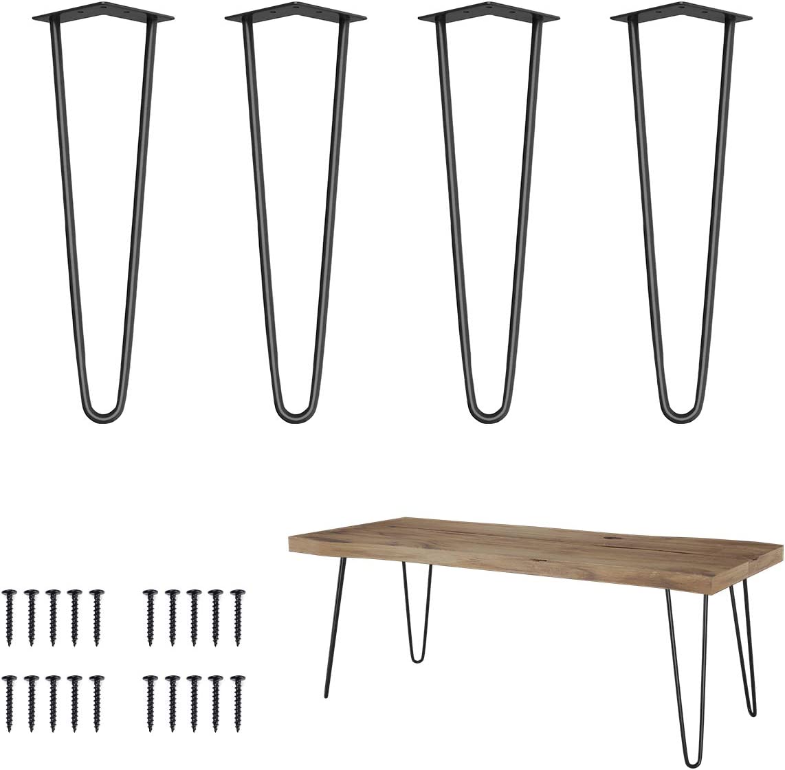 Gold brass hairpin metal coffee table legs for sale-hairpin legs