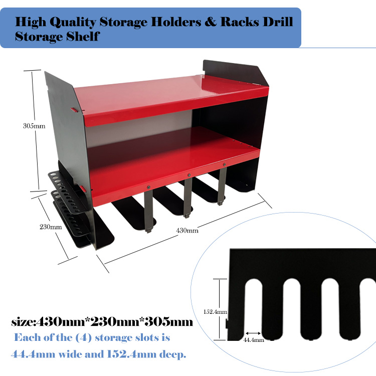 DIY garage power tool storage rack