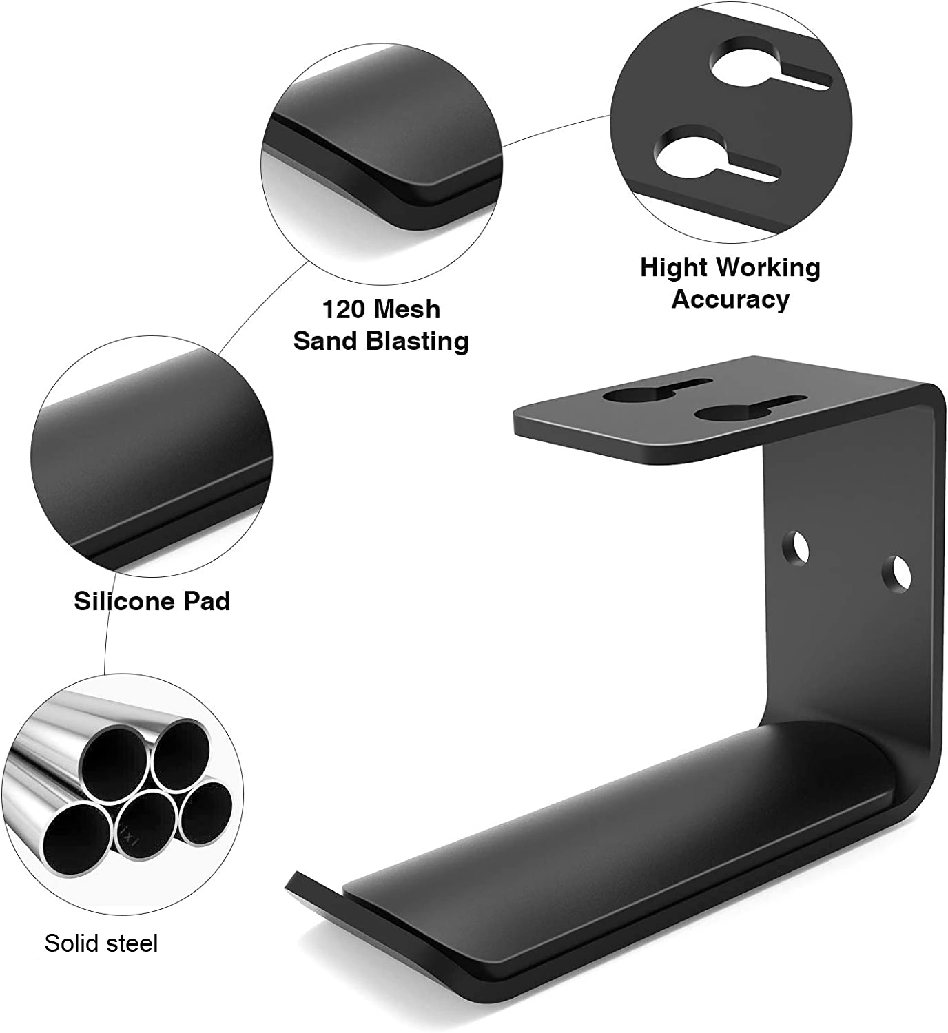 Under Desk Headphone Hanger - Buy headphone hanger, headphone hook, Kopfhörerhalter für Schreibtisch Product on Surealong