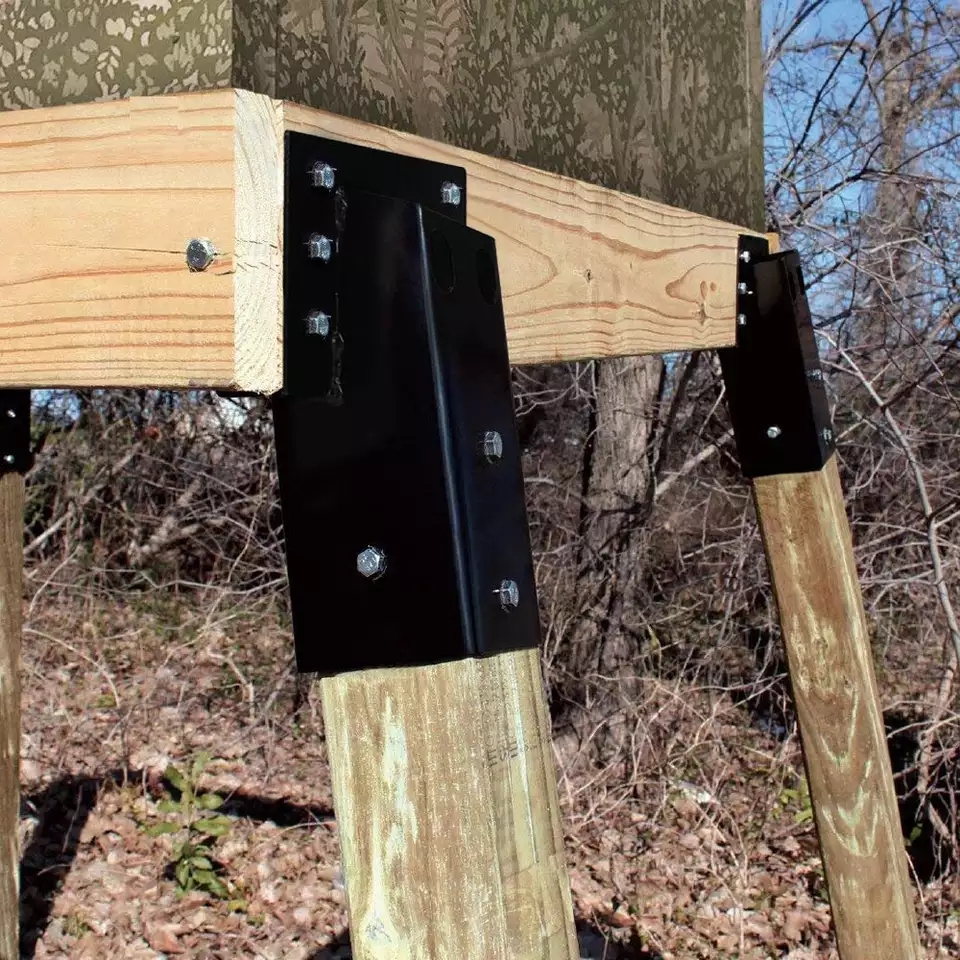 4x4 Hunting Blind Elevator Brackets for Deer Stands - Buy deer blind brackets, deer stand leg brackets, 4x4 elevator brackets Product on Surealong