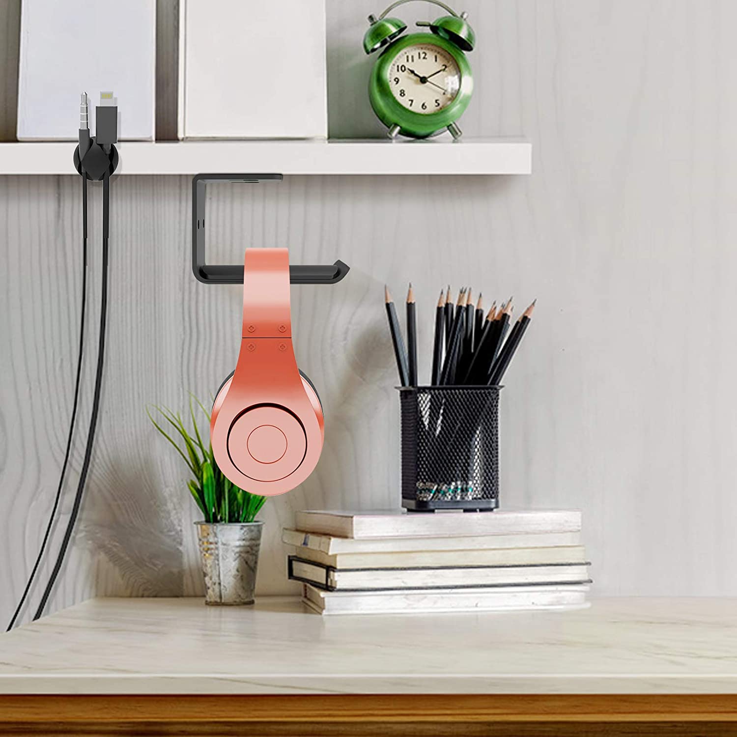 under desk headphone hanger