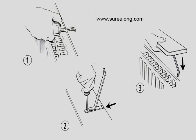 Easy Fit Universal Floating over Radiator Shelf Brackets No Drill - Buy radiator shelf brackets, radiator shelf brackets no drill, universal radiator shelf bracket Product on Surealong