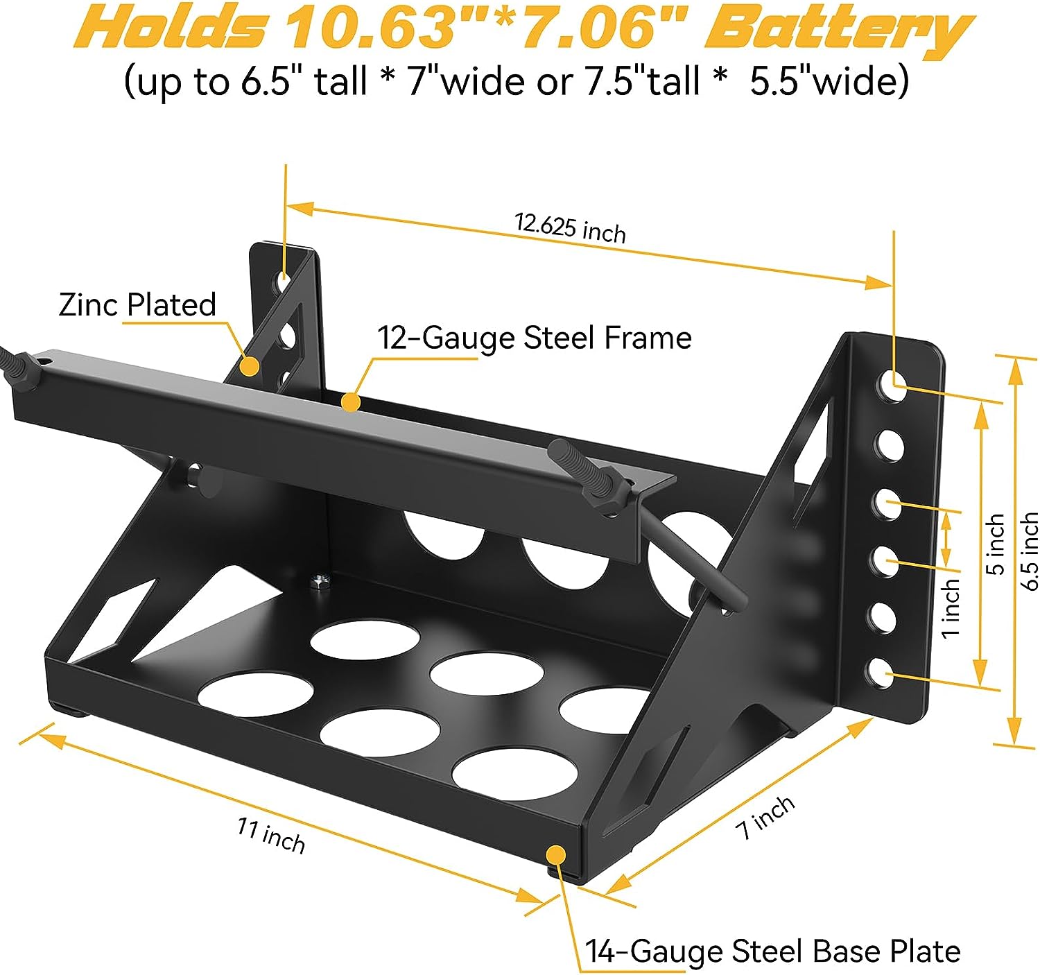 Universal Car Battery Tray Holder - Buy car battery tray, car battery holder, car battery bracket Product on Surealong