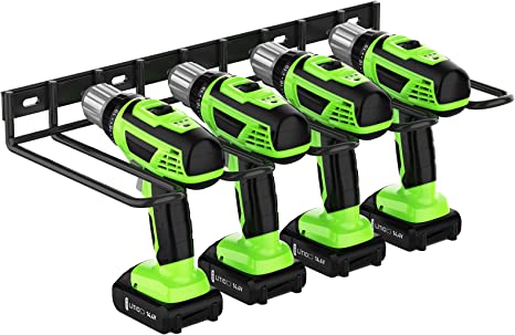 Heavy duty power tool wall organizer with powder coating