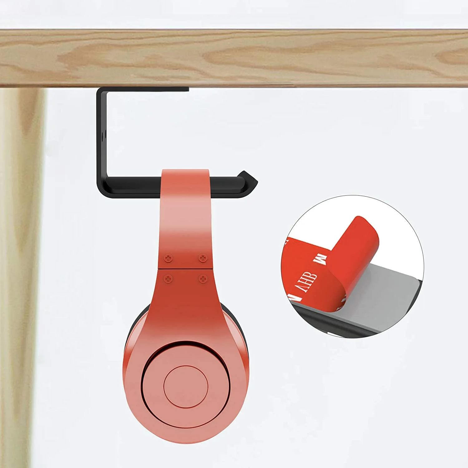 Under Desk Headphone Hanger - Buy headphone hanger, headphone hook, support de casque pour bureau Product on Surealong
