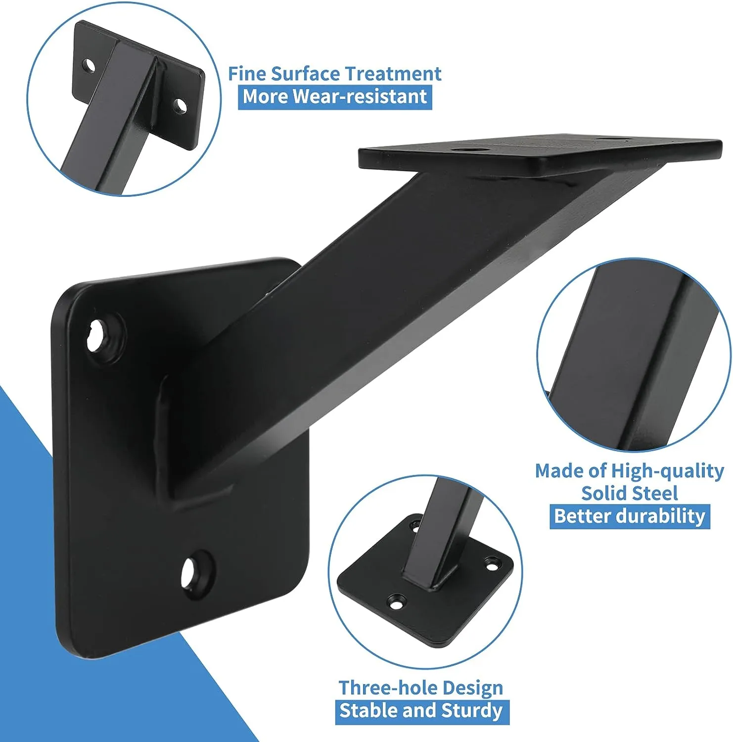 Wall Mounted Handrail Brackets for Staircase - Buy handrail brackets, wall mounted handrail, railing brackets Product on Surealong