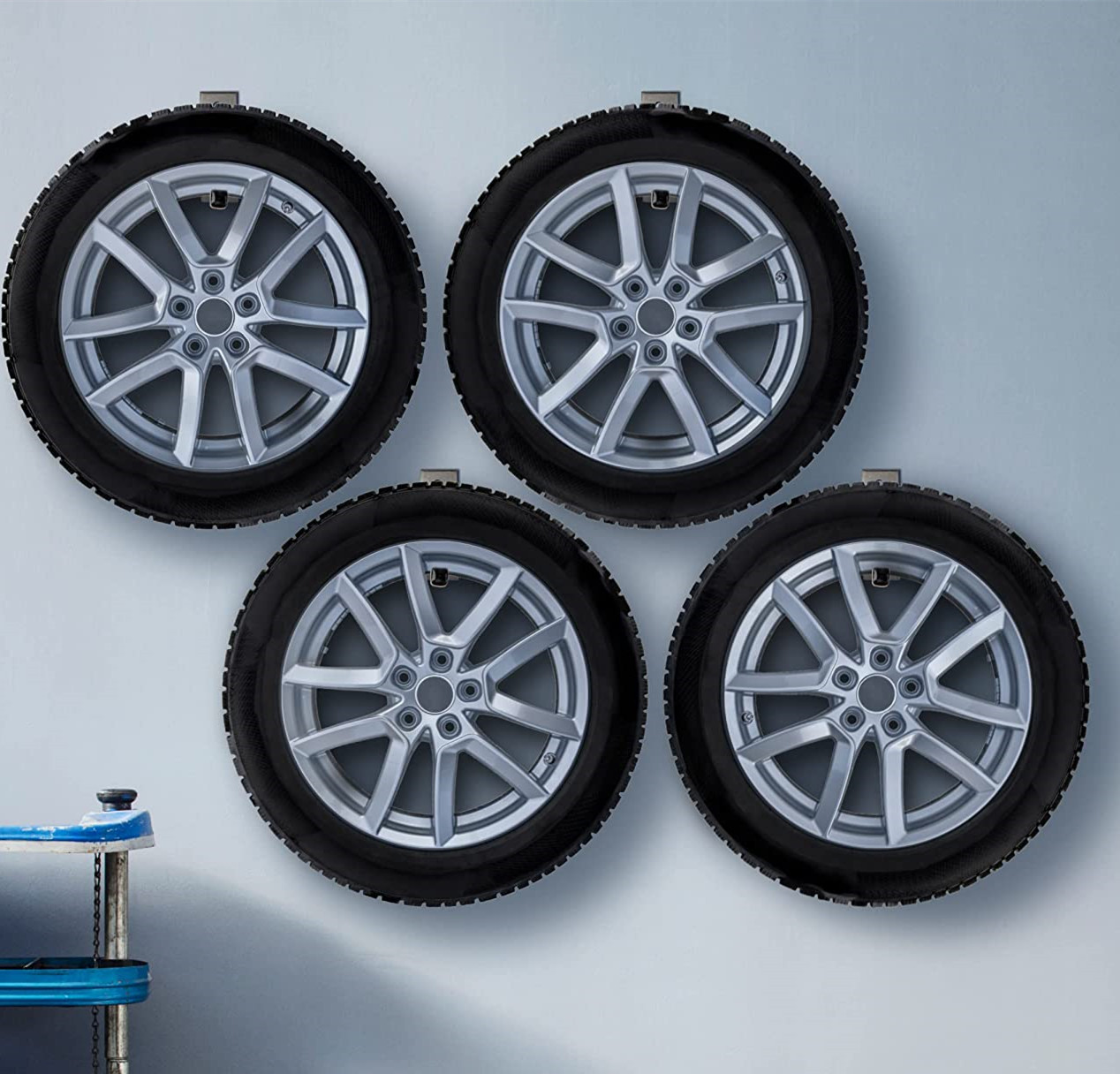 tire wall hanger is very strong to organize or display your tires.