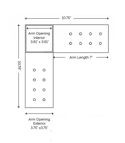 4x4 Pergola Corner Steel Angle Brackets - Buy pergola corner brackets, pergola brackets 4x4, pergola angle brackets Product on Surealong