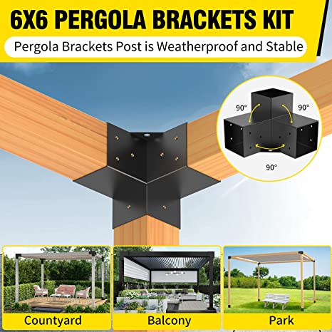 pergola mounting brackets are commonly used in many places