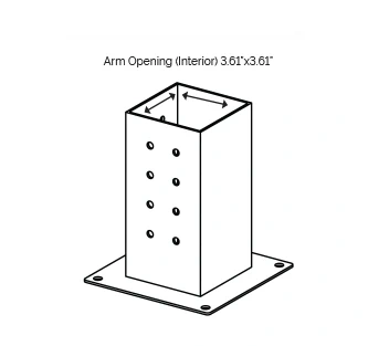 Pergola Post Base And Wall Mount Bracket for 4x4 Wood Posts - Buy decorative pergola post base, best post base for pergola, 4x4 pergola post base Product on Surealong