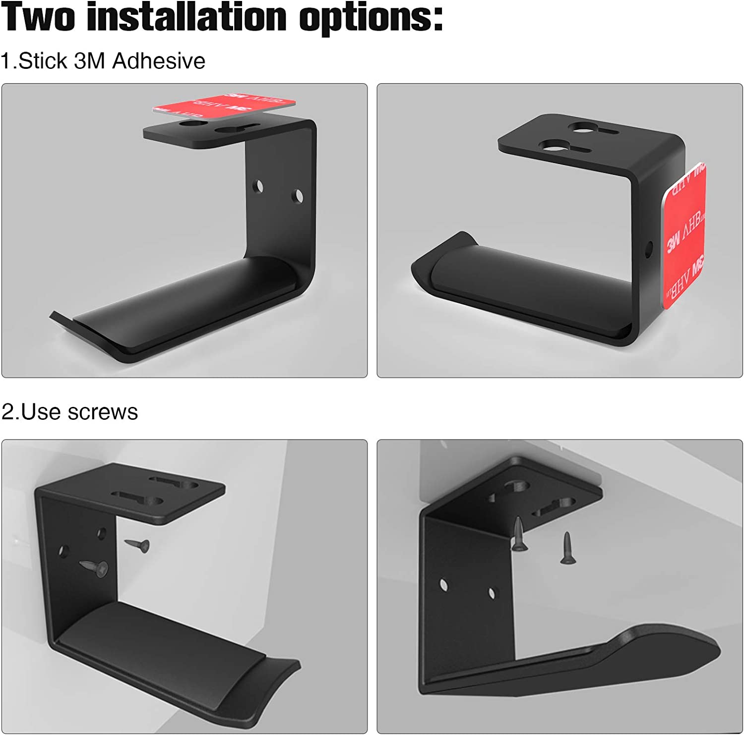 under desk headphone hanger