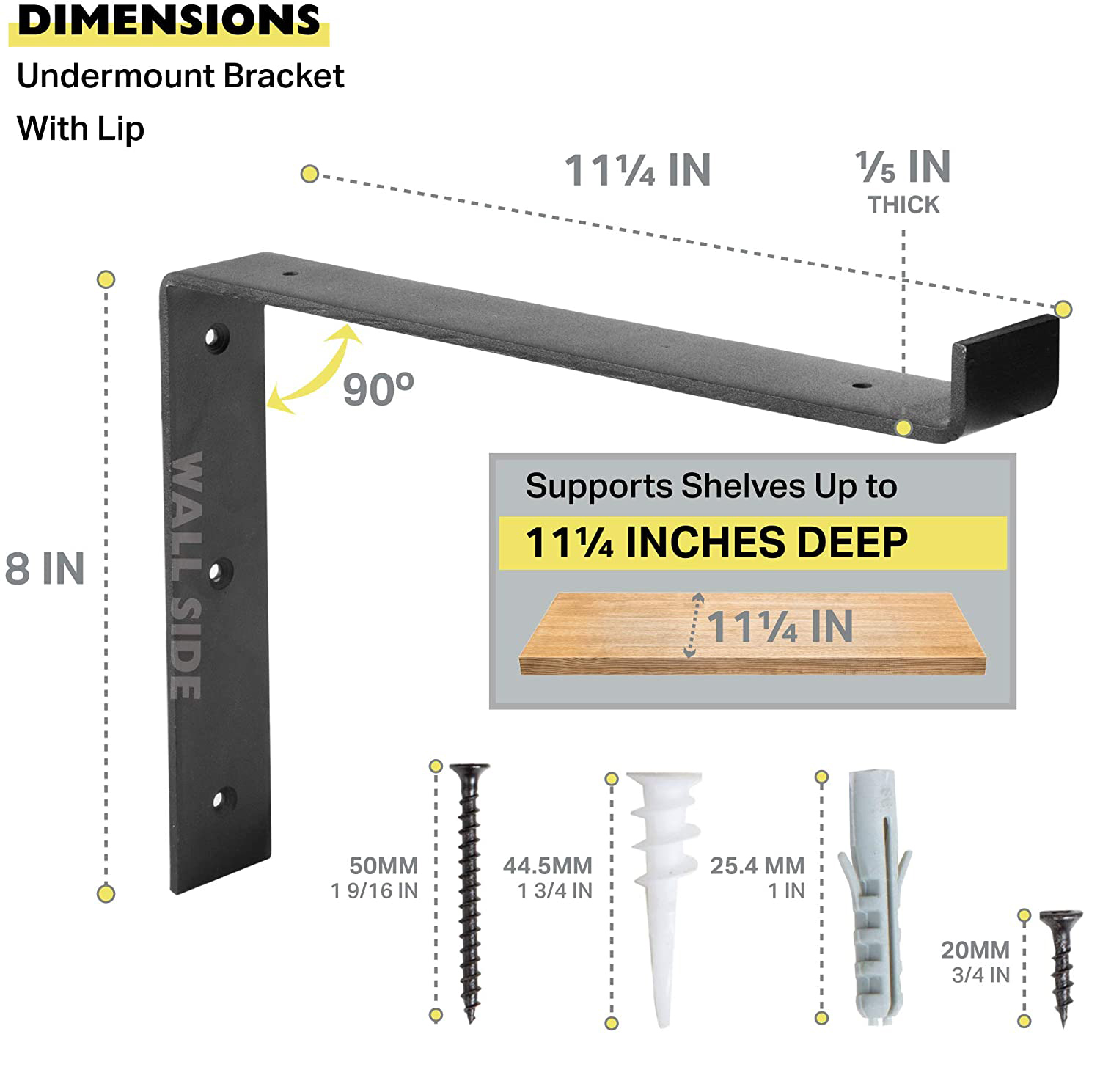 Black Steel Shelf Bracket for Wood Shelving - Buy black steel shelf bracket, black metal brackets, black metal wall brackets Product on Surealong