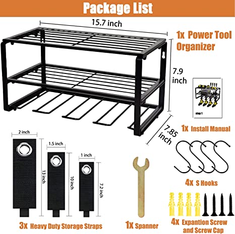 Heavy duty cordless drill storage rack from China factory