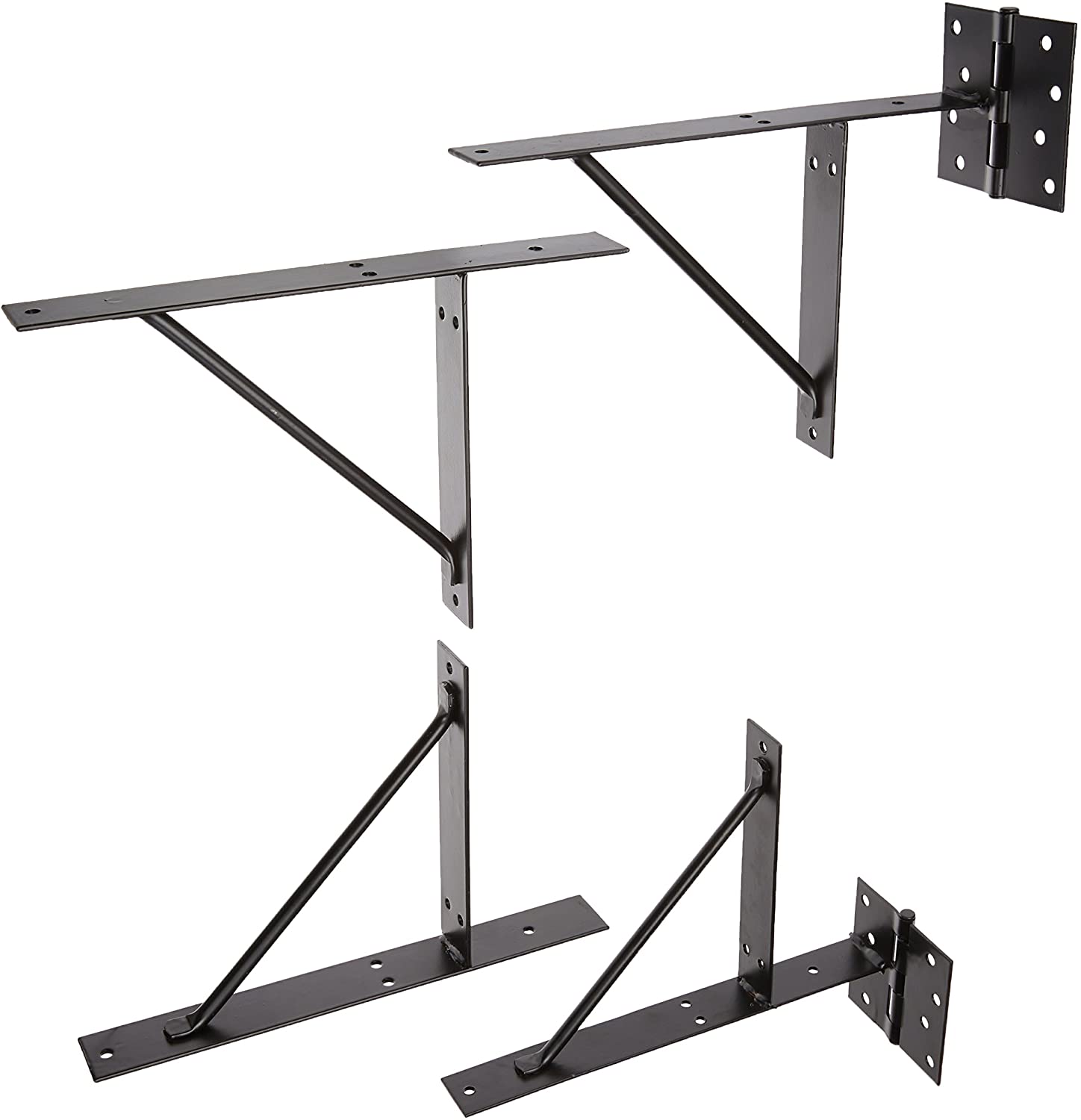 Heavy duty easy gate latch bracket no sag