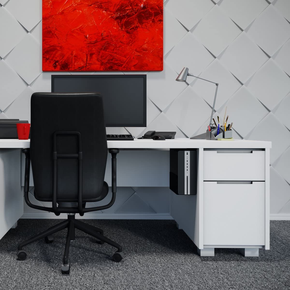 under table shelf for Standing Desk Work Station Gaming Battlestations Replaces Drawer Organizers for Office Holder