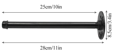 Black Industrial Iron Pipe Shelf Brackets - Buy pipe shelf bracket, industrial pipe shelf brackets, black pipe shelf brackets Product on Surealong