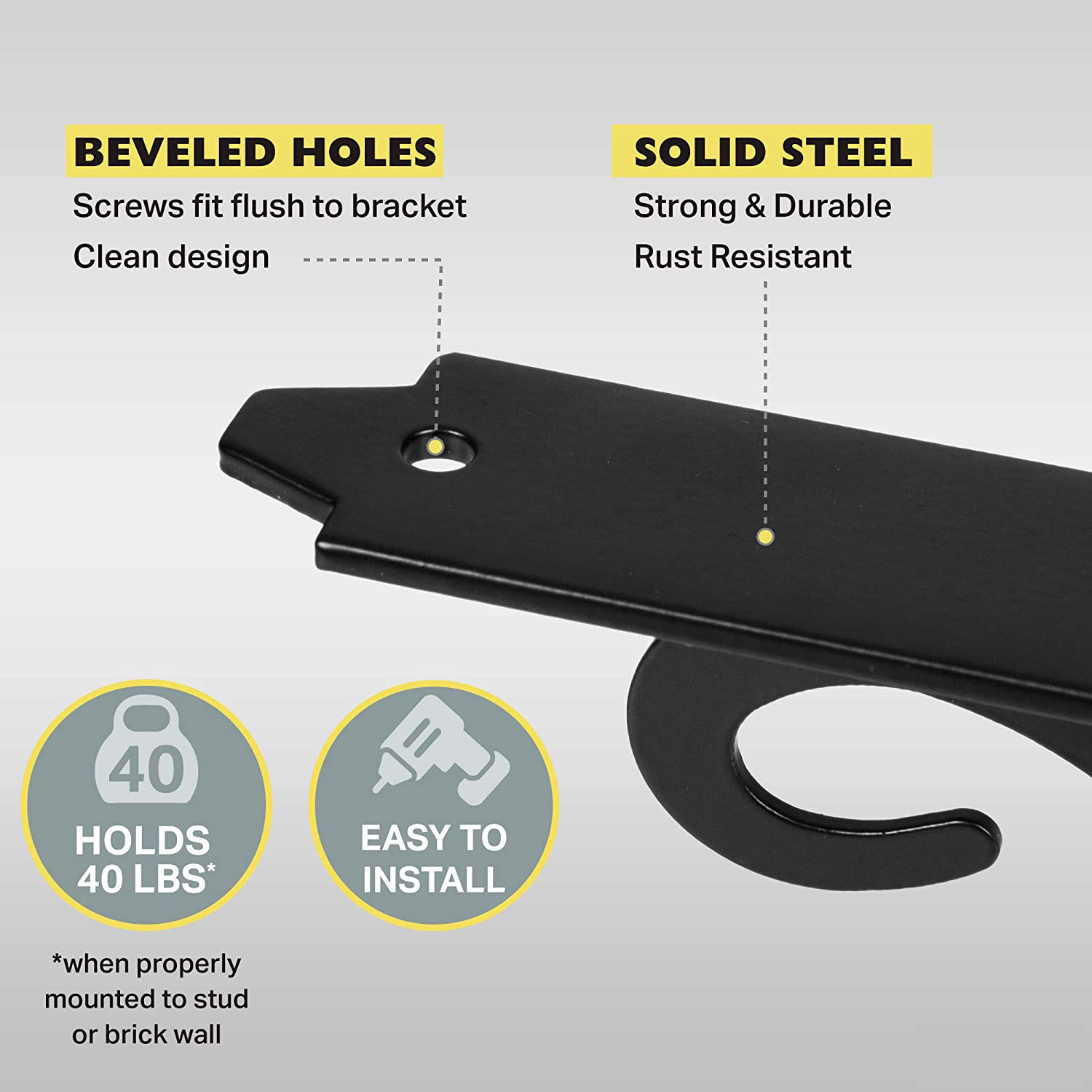 Heavy Duty Decorative Black Steel Corner Shelf  Brackets - Buy decorative steel shelf brackets, decorative cast iron corner brackets, decorative shelf hardware Product on Surealong