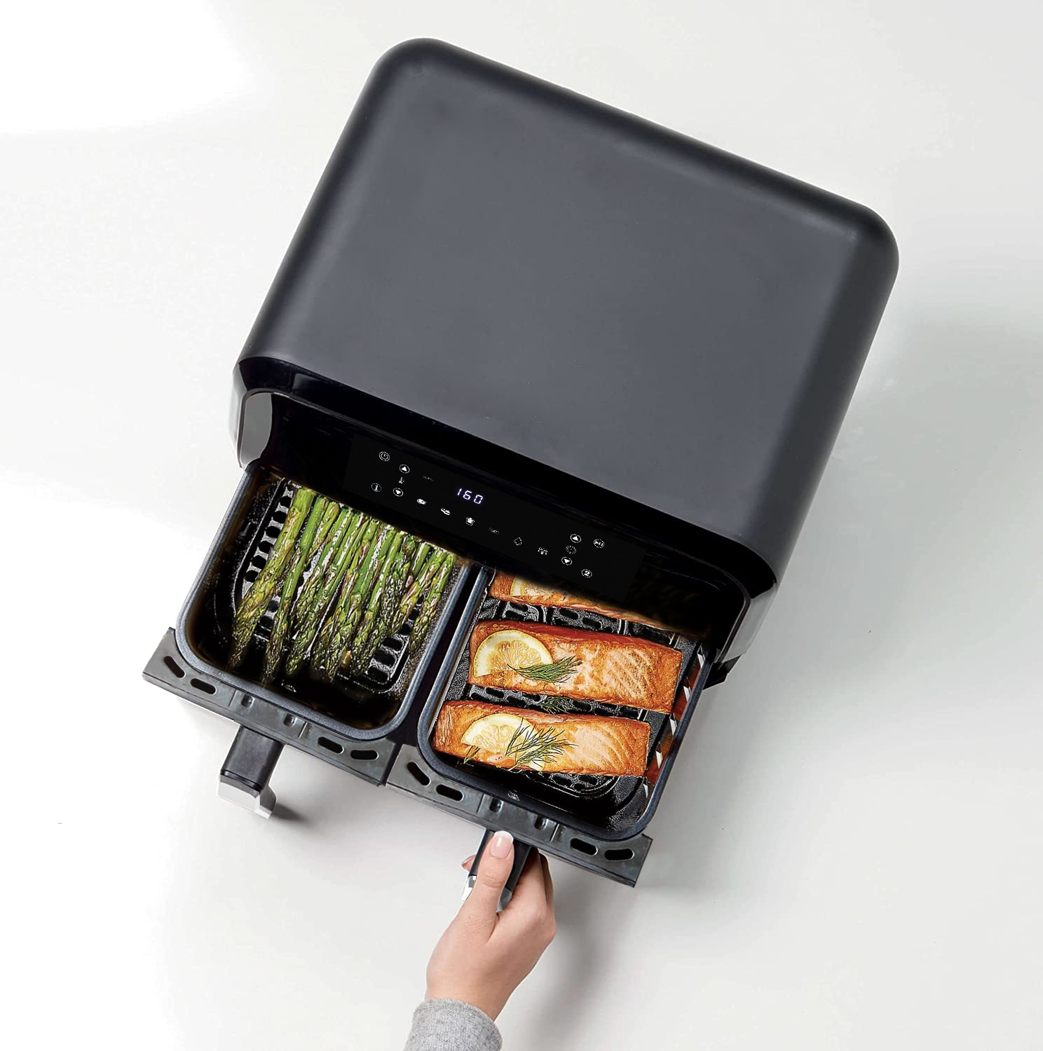 Healthy Electric Oil-Free double pot air fryer oven
