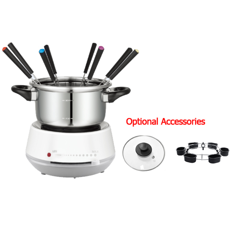 8 fork fruit cheese electric fondue for home party