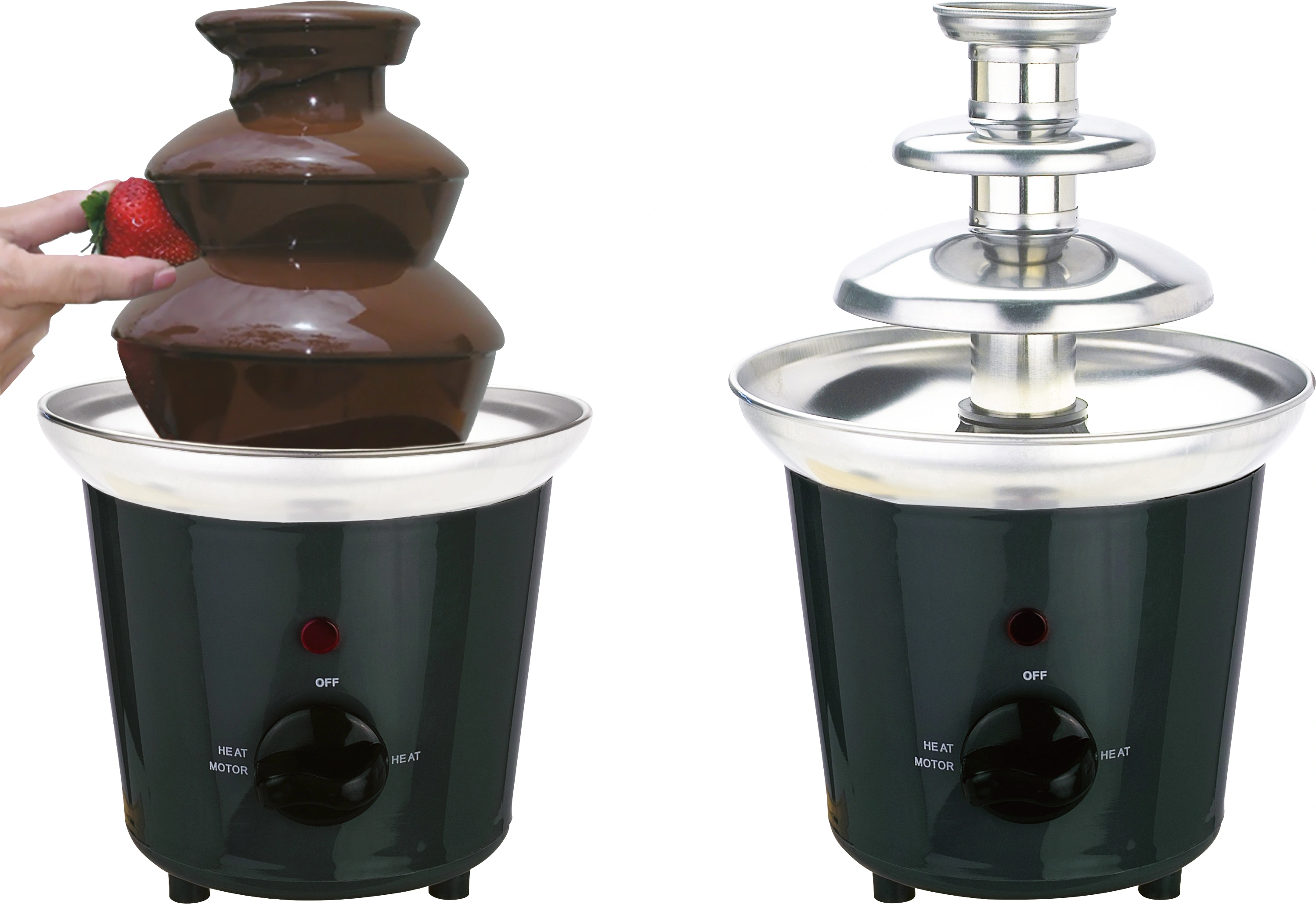 3 Tiers mini chocolate fondue fountain for party