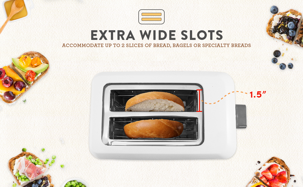 2 Slice Stainless Steel Toaster