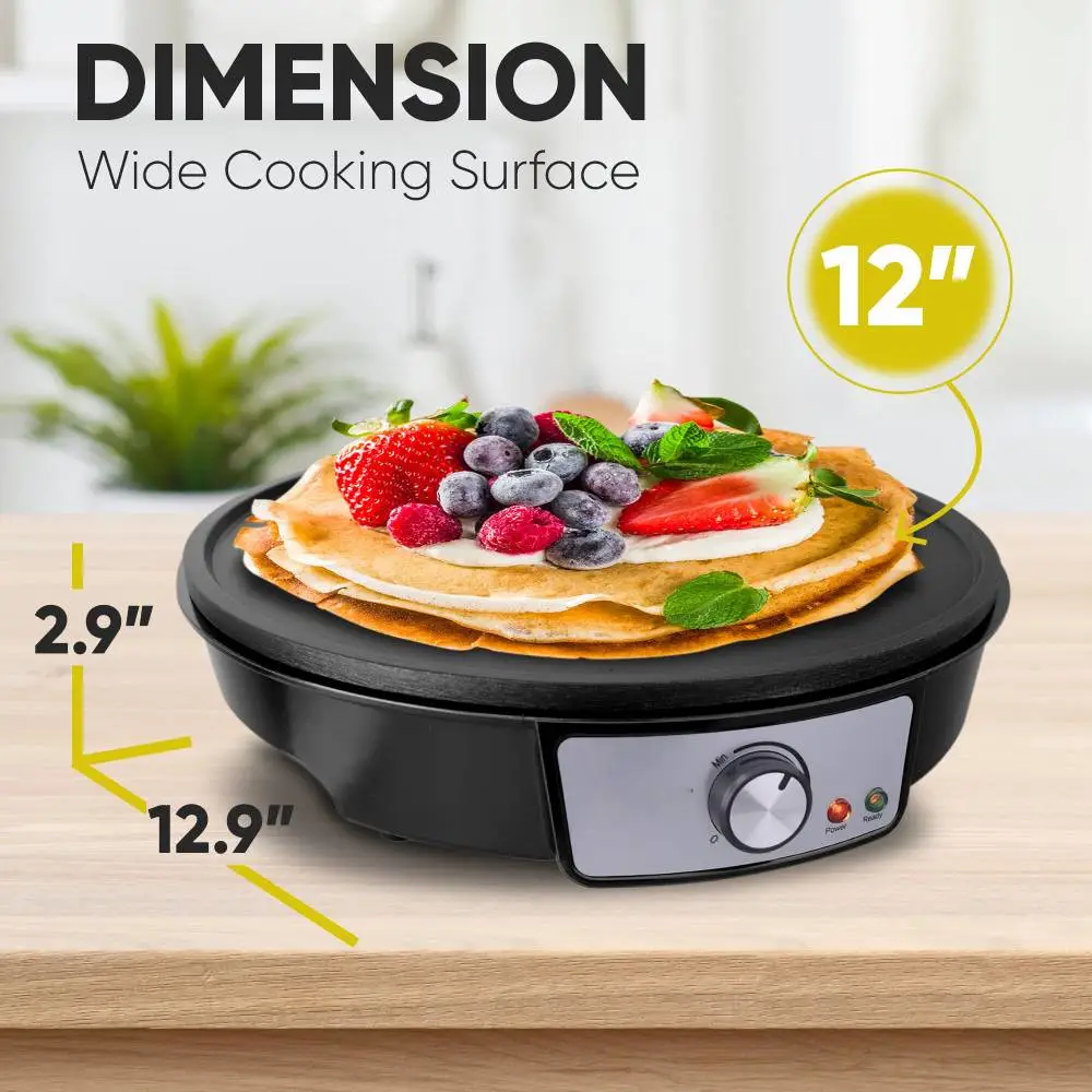 automatic crepe maker with temperature control