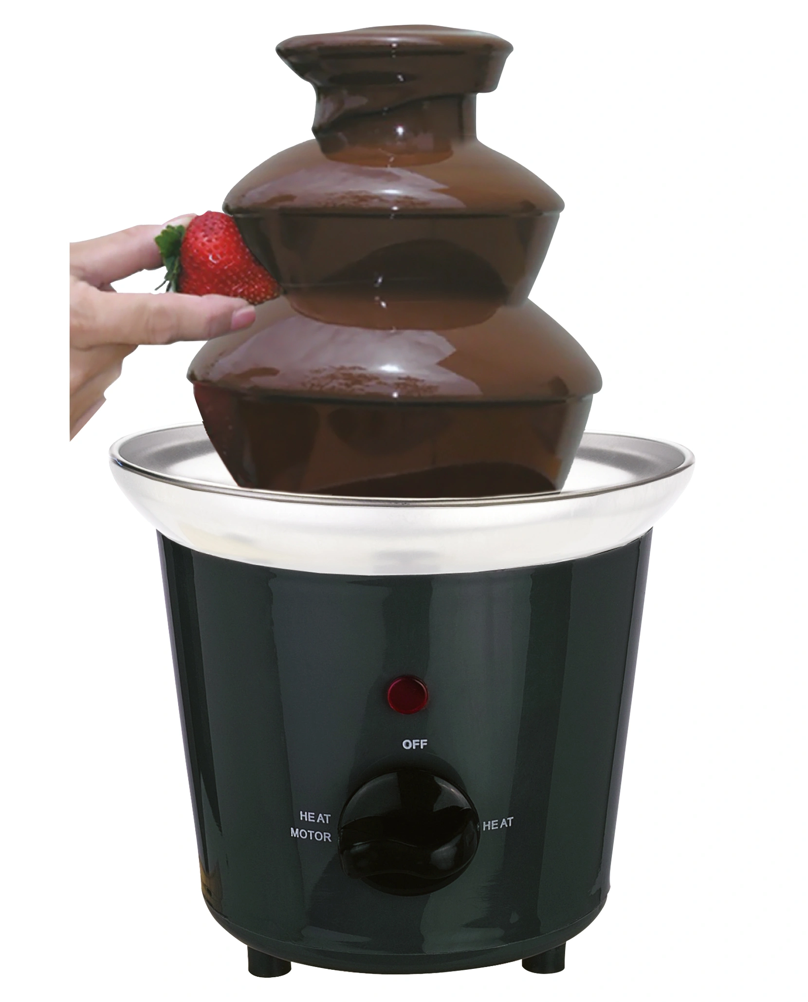 3 Tiers mini chocolate fondue fountain for party