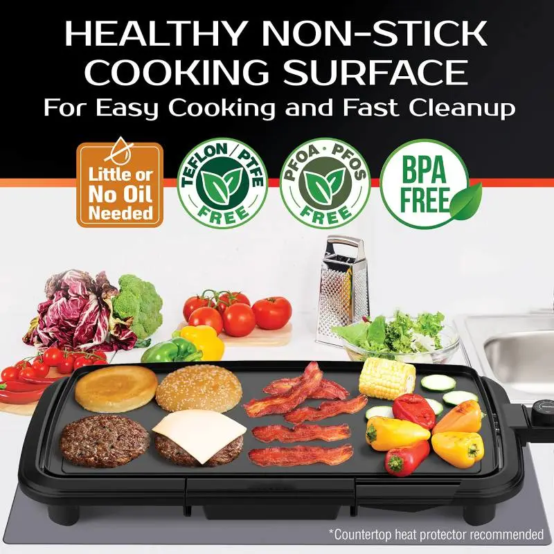 3-in-1 Electric Indoor Griddle