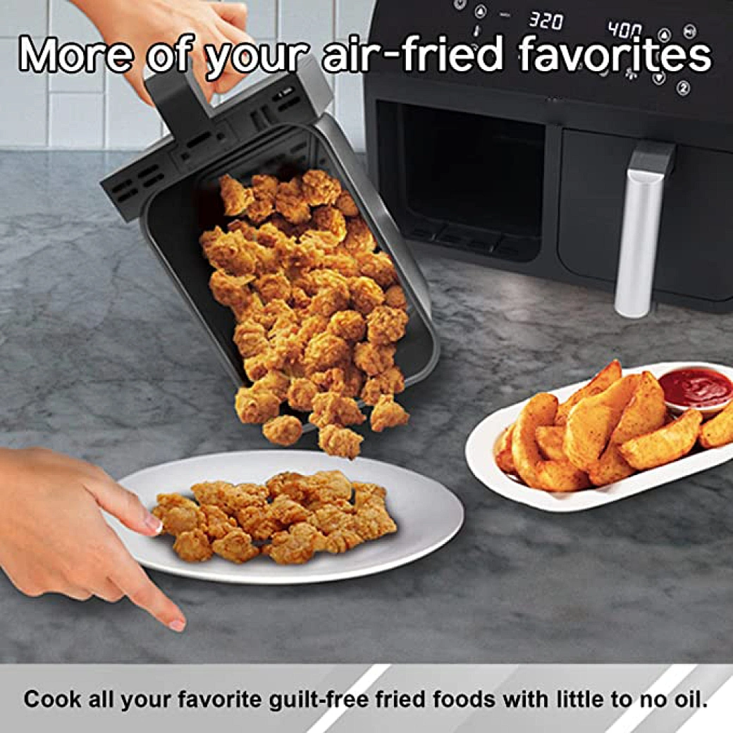 dual air fryer with 2 baskets
