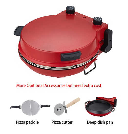 pizza maker with optional removable baking plates