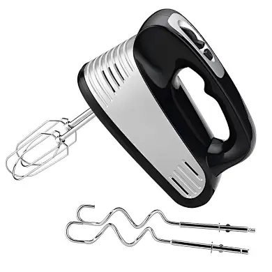 hand mixer with stainless steel accessories