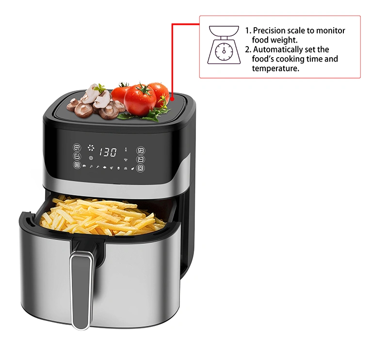 digital air fryer with scale