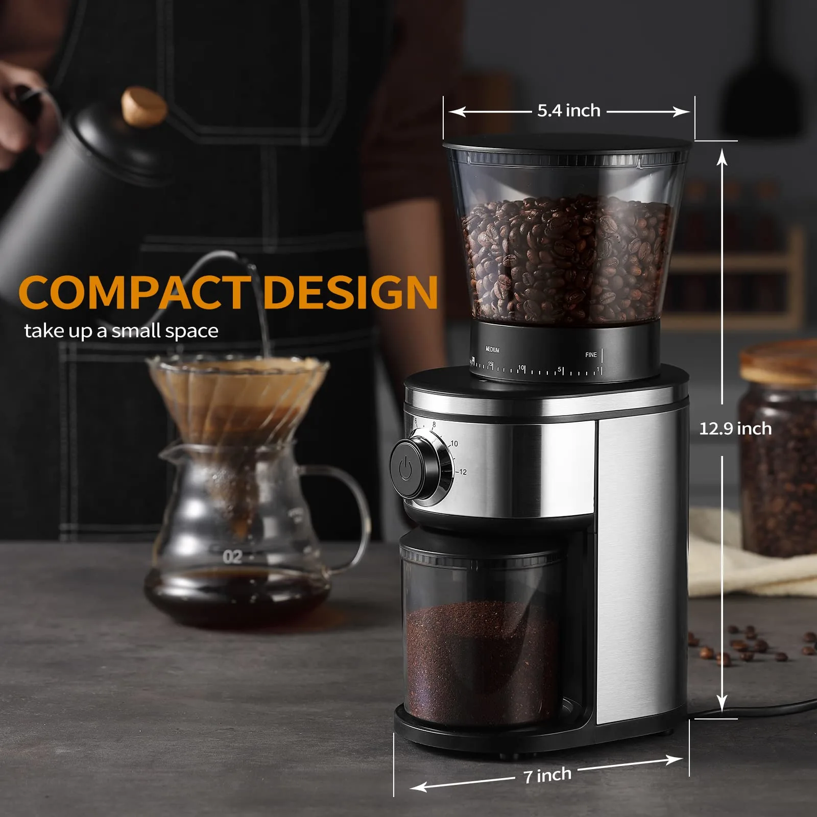 coffee maker with grinder