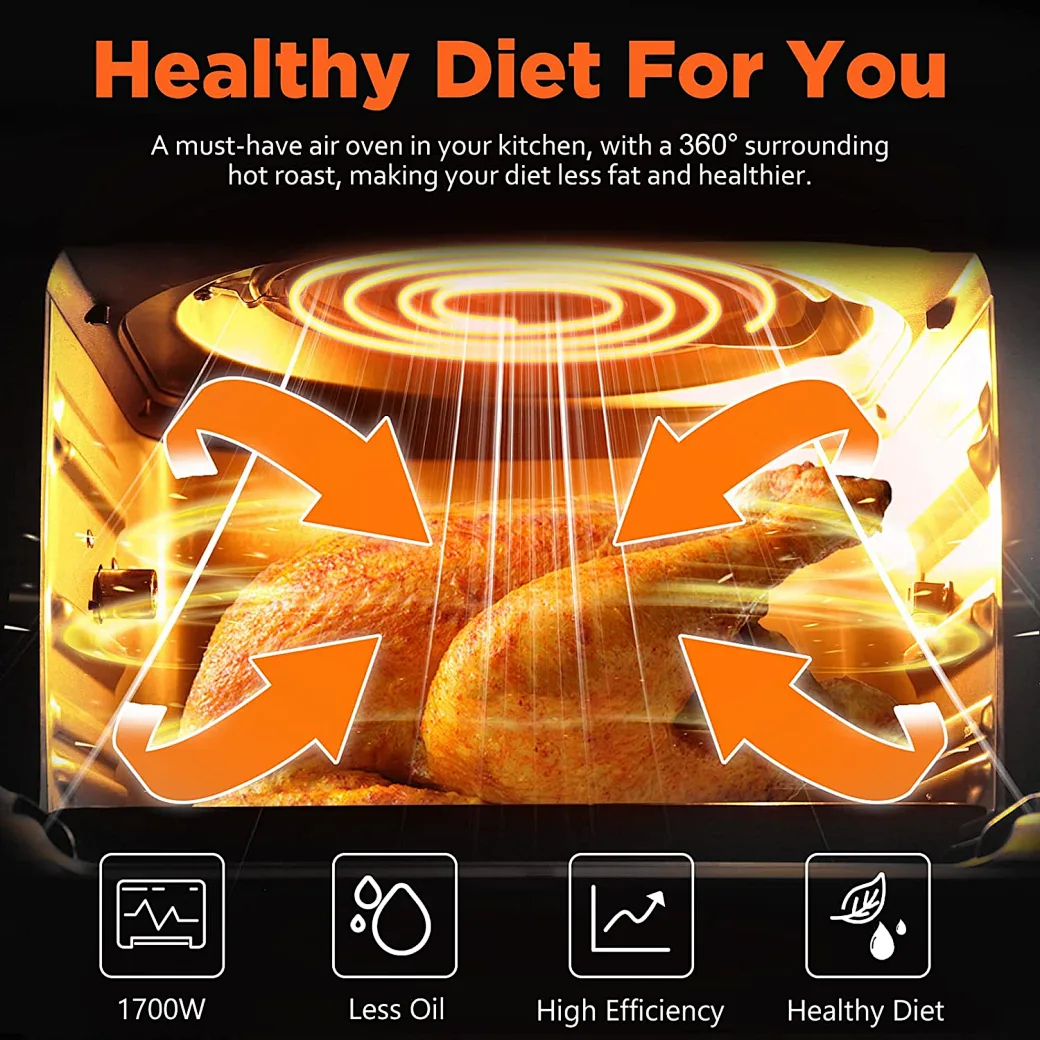 Large Capacity Oilless Hot Air Fryer