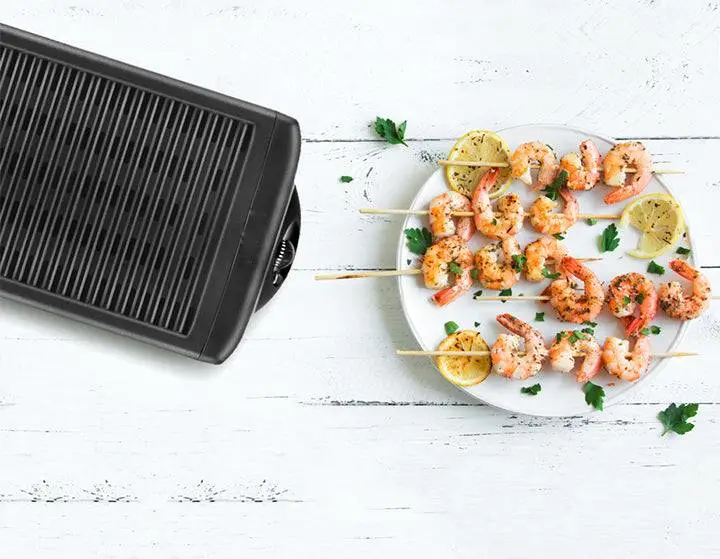 non-stick cooking plate smokeless grill