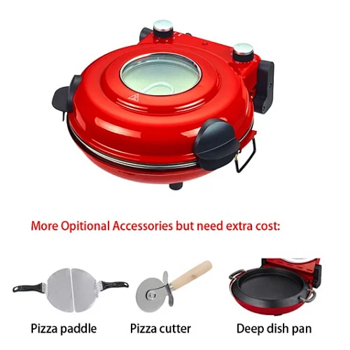 1200W pizza maker with View window