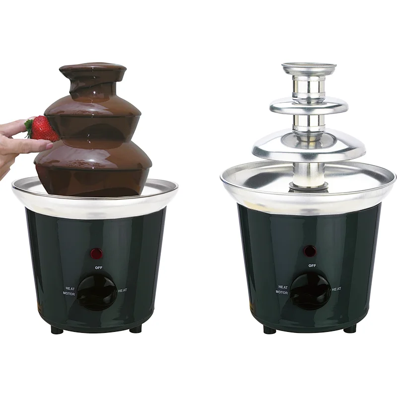3 Tiers mini chocolate fondue fountain for party