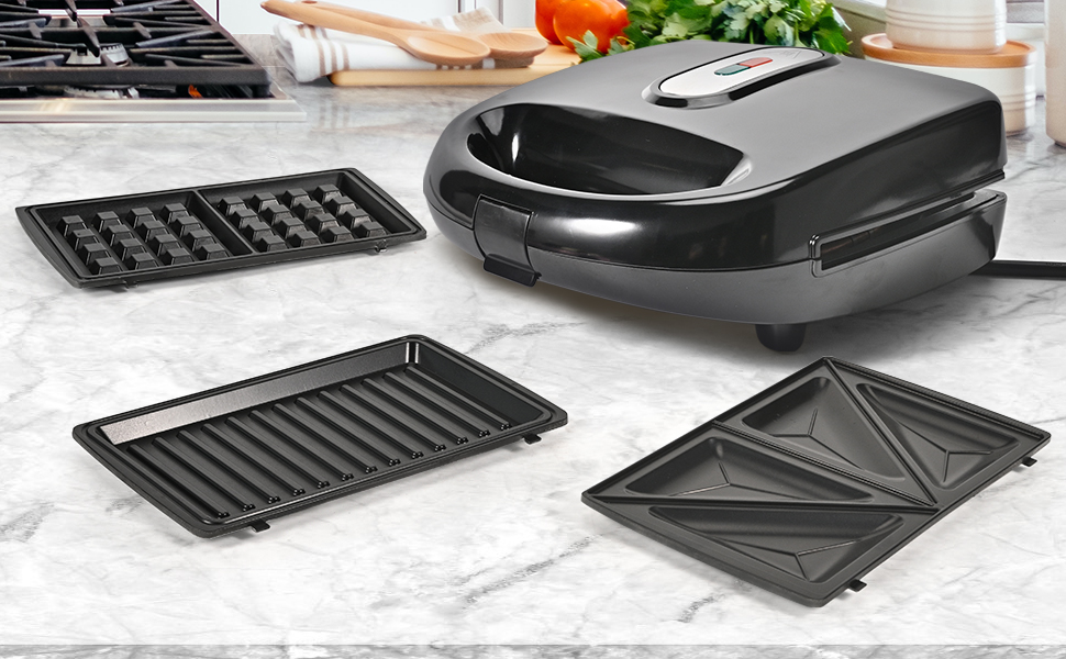  detachable electric grill sandwich maker