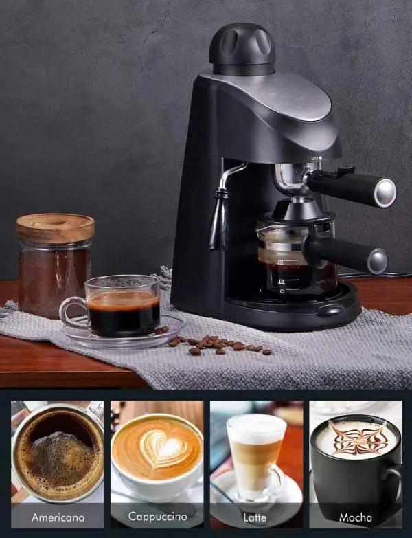 4 cups espresso coffee maker