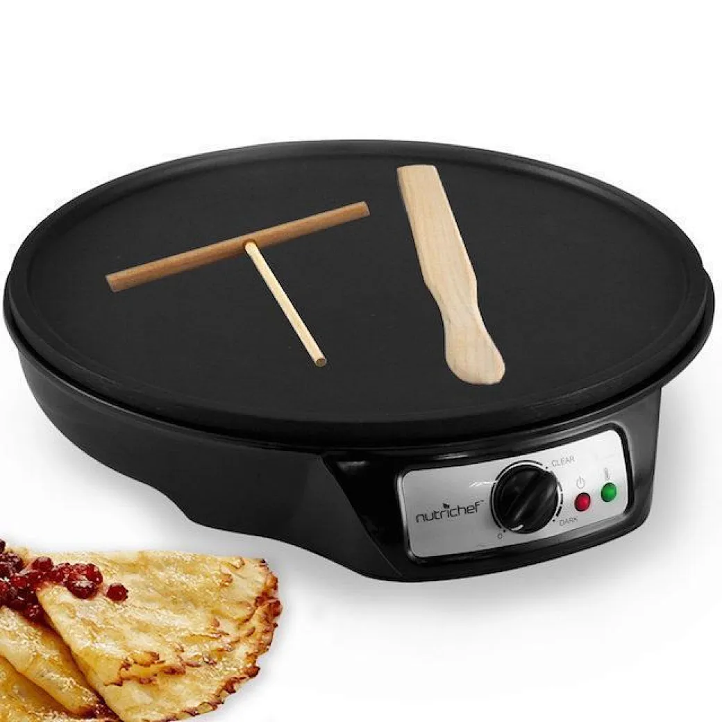 adjustable temperature crepe maker