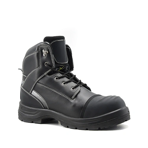 Low Cut Leather Black Water Resistant Safety Boots