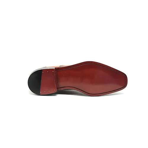 British Style Business Formal Goodyear Handmade Monk Shoes
