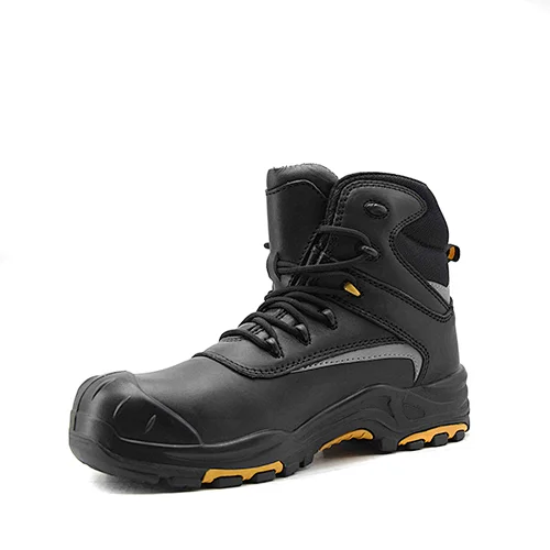 Lace-Up Leather Reflective Outdoor Safety Boots