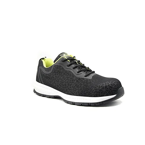 Textile Lace-Up Work Light Weight Safety Shoes