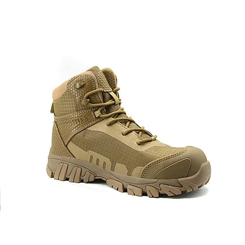 Leather Breathable Shock Absorption Work Safety Shoes