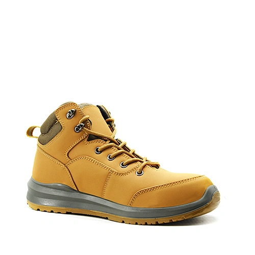 Nubuck Leather Lace-Up Tan Waterproof Safety Boots S3 SRC