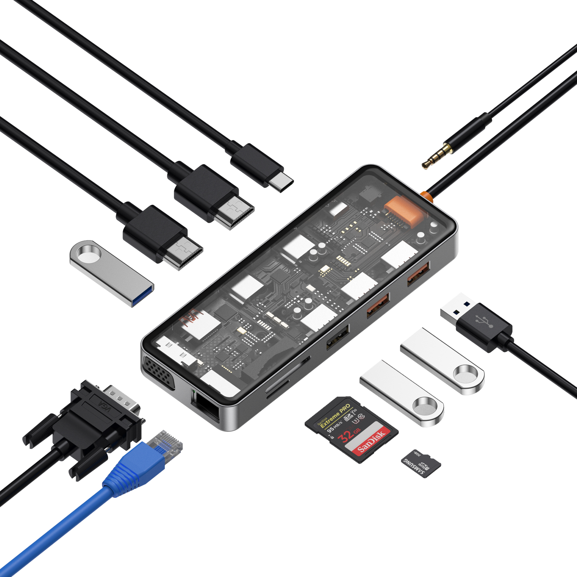 Type C Hub , USB Type C Hub , Type C Hub WiWU -